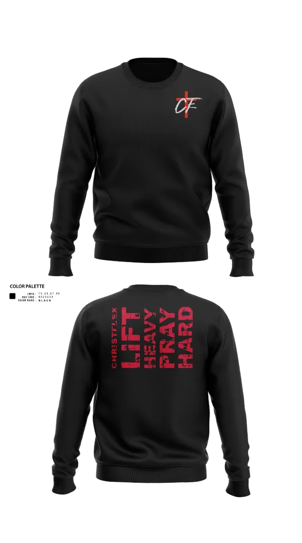 Crew Neck Sweatshirt, CHRISTFLEX, Spirit Store, Teamtime, Team time, sublimation, custom sports apparel, team uniforms, spirit wear, spiritwear, sports uniforms, custom shirts, team store, custom team store, fundraiser sports, apparel fundraiser