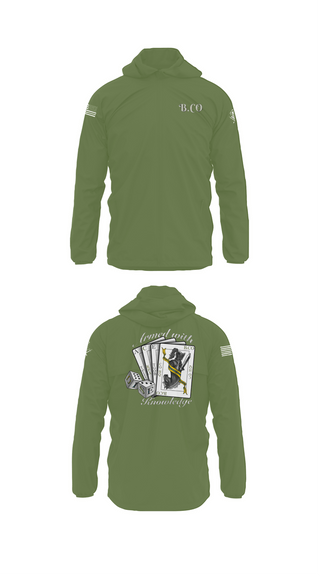 Windbreaker, Bravo Company 532ND Military Battalion, , Teamtime, Team time, sublimation, custom sports apparel, team uniforms, spirit wear, spiritwear, sports uniforms, custom shirts, team store, custom team store, fundraiser sports, apparel fundraiser