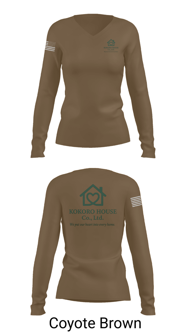 Womens Long Sleeve Vneck Shirt, KOKOROHOUSE, , Teamtime, Team time, sublimation, custom sports apparel, team uniforms, spirit wear, spiritwear, sports uniforms, custom shirts, team store, custom team store, fundraiser sports, apparel fundraiser
