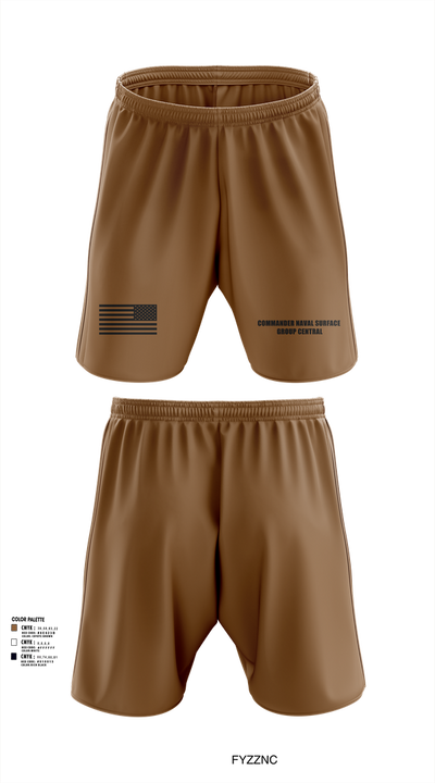 Commander Naval Surface Group Central 54326587 Athletic Shorts With Pockets - 1