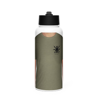 Charlie Co 47451917 Stainless Steel Water Bottle with a Straw Lid
