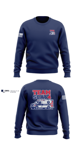 Crew Neck Sweatshirt, Scat 4, EMS/EMT, Teamtime, Team time, sublimation, custom sports apparel, team uniforms, spirit wear, spiritwear, sports uniforms, custom shirts, team store, custom team store, fundraiser sports, apparel fundraiser