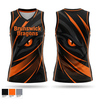 Mens Basketball Jersey, Brunswick Dragons, Women's Basketball, Teamtime, Team time, sublimation, custom sports apparel, team uniforms, spirit wear, spiritwear, sports uniforms, custom shirts, team store, custom team store, fundraiser sports, apparel fundraiser