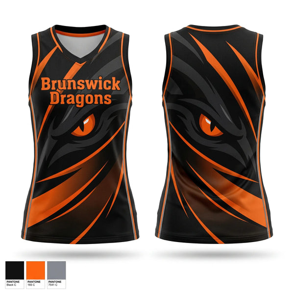Mens Basketball Jersey, Brunswick Dragons, Women's Basketball, Teamtime, Team time, sublimation, custom sports apparel, team uniforms, spirit wear, spiritwear, sports uniforms, custom shirts, team store, custom team store, fundraiser sports, apparel fundraiser