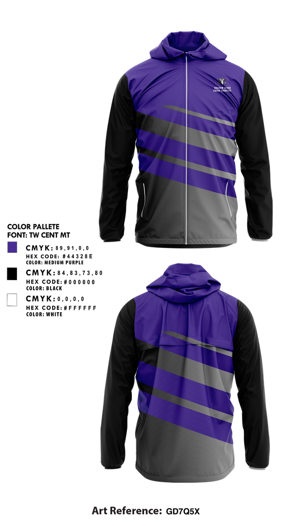 Windbreaker, Shadow Ridge, Cross Country, Teamtime, Team time, sublimation, custom sports apparel, team uniforms, spirit wear, spiritwear, sports uniforms, custom shirts, team store, custom team store, fundraiser sports, apparel fundraiser