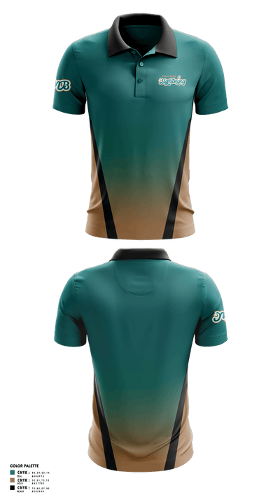 Myrtle Beach Lightning 76786551 Short Sleeve Performance Polo - 1