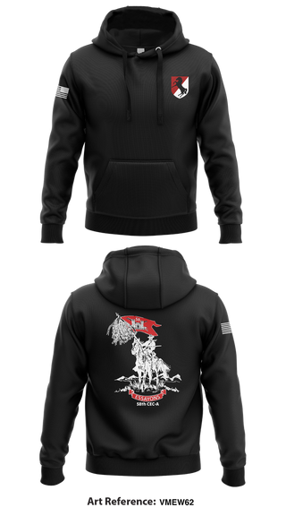Hoodie, 58th CEC-A, Army, Teamtime, Team time, sublimation, custom sports apparel, team uniforms, spirit wear, spiritwear, sports uniforms, custom shirts, team store, custom team store, fundraiser sports, apparel fundraiser