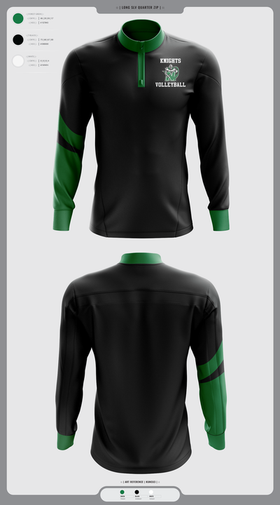 Nordonia Knights Volleyball 89412151 Quarter Zip Jacket - 2