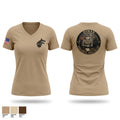 1-24 infantry battalion Women's Short Sleeve V-neck Shirt - 1
