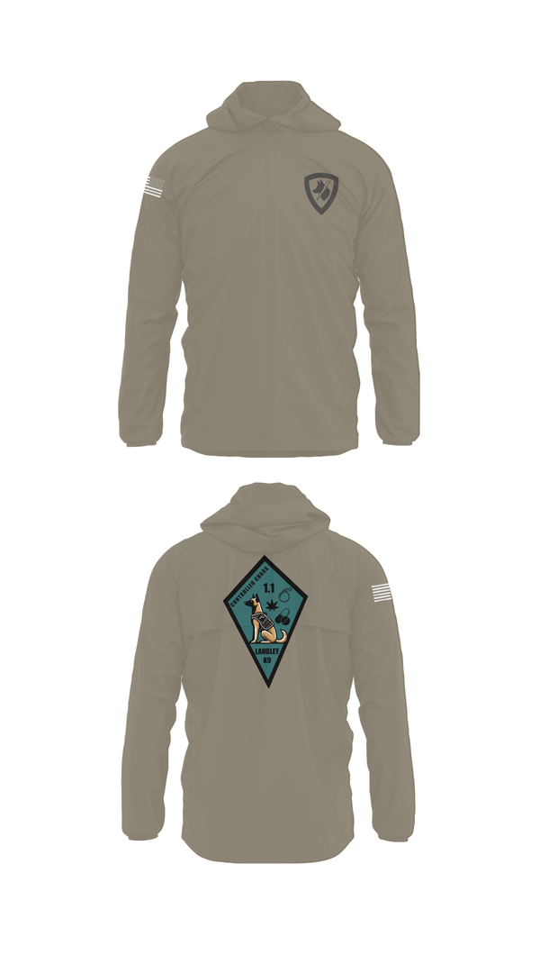 Windbreaker, 633 SFS K9, Air Force, Teamtime, Team time, sublimation, custom sports apparel, team uniforms, spirit wear, spiritwear, sports uniforms, custom shirts, team store, custom team store, fundraiser sports, apparel fundraiser