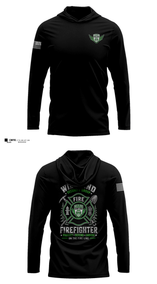 Long Sleeve hooded sunshirt, Wildland Security Group, , Teamtime, Team time, sublimation, custom sports apparel, team uniforms, spirit wear, spiritwear, sports uniforms, custom shirts, team store, custom team store, fundraiser sports, apparel fundraiser