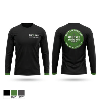 Pine Tree Martial Arts Long Sleeve Performance Shirt - 1