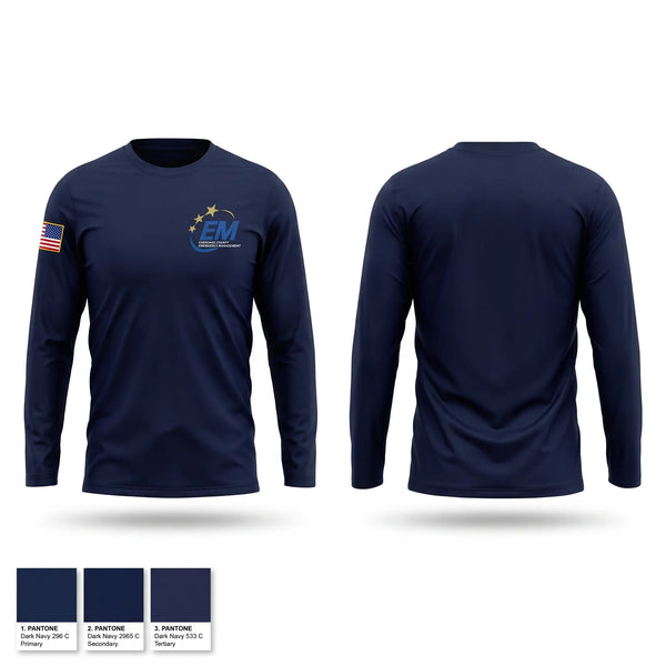 Long Sleeve Performance Shirt, Cherokee County Emergency Management, Fire Department, Teamtime, Team time, sublimation, custom sports apparel, team uniforms, spirit wear, spiritwear, sports uniforms, custom shirts, team store, custom team store, fundraiser sports, apparel fundraiser