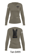 Crenshaw Police Department 63907541 Women's Long Sleeve V-neck Shirt - 11