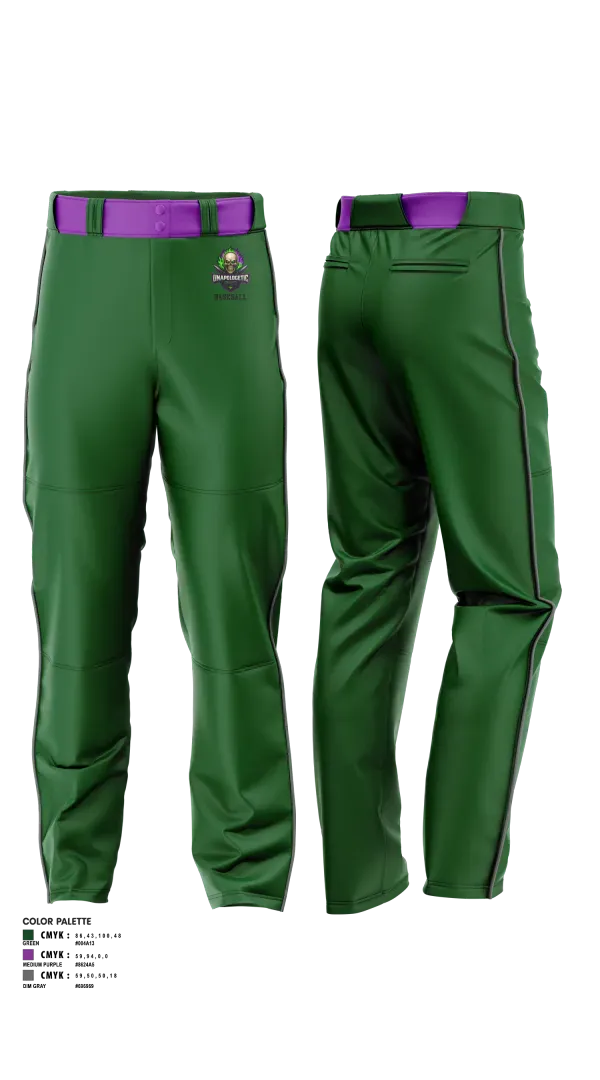 Baseball Pants, Unapologetic, Baseball, Teamtime, Team time, sublimation, custom sports apparel, team uniforms, spirit wear, spiritwear, sports uniforms, custom shirts, team store, custom team store, fundraiser sports, apparel fundraiser