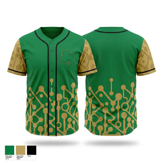 Full Button Baseball Jersey, Southline Shamrocks, Baseball, Teamtime, Team time, sublimation, custom sports apparel, team uniforms, spirit wear, spiritwear, sports uniforms, custom shirts, team store, custom team store, fundraiser sports, apparel fundraiser