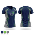 S Women's Short Sleeve V-neck Shirt - 1