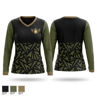 Womens Long Sleeve Vneck Shirt, Legends, Baseball, Teamtime, Team time, sublimation, custom sports apparel, team uniforms, spirit wear, spiritwear, sports uniforms, custom shirts, team store, custom team store, fundraiser sports, apparel fundraiser