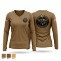MOBILE COUNTY SWAT Women's Long Sleeve V-neck Shirt - 1