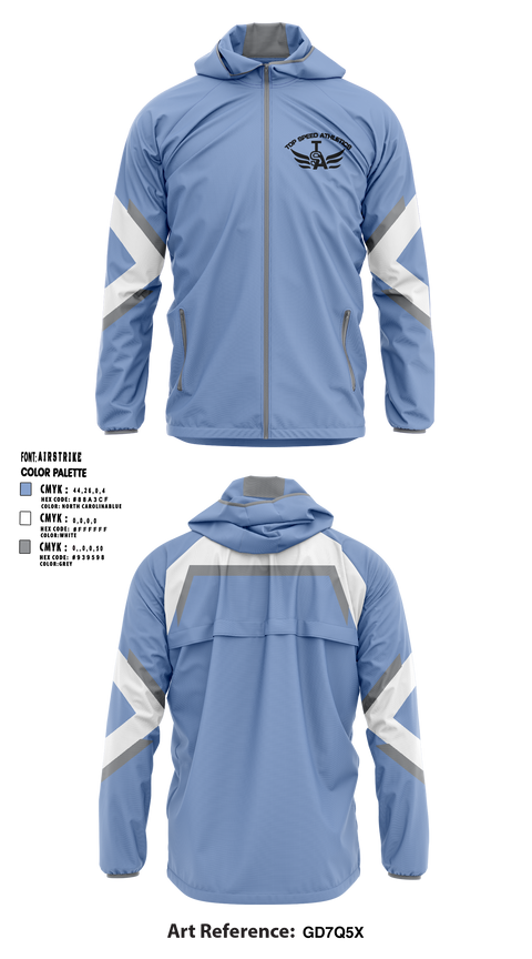 Windbreaker, Top Speed Athletics, Track & Field, Teamtime, Team time, sublimation, custom sports apparel, team uniforms, spirit wear, spiritwear, sports uniforms, custom shirts, team store, custom team store, fundraiser sports, apparel fundraiser