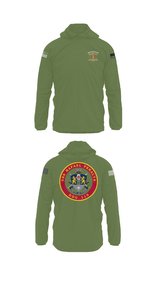 Windbreaker, USS Rafael Peralta DDG 115, Navy, Teamtime, Team time, sublimation, custom sports apparel, team uniforms, spirit wear, spiritwear, sports uniforms, custom shirts, team store, custom team store, fundraiser sports, apparel fundraiser