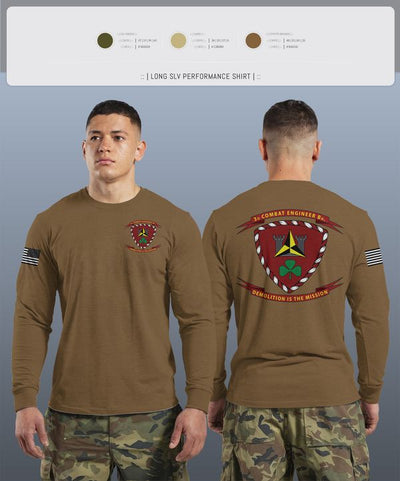 3d Combat Engineer Battalion 88033751 Long Sleeve Performance Shirt 6