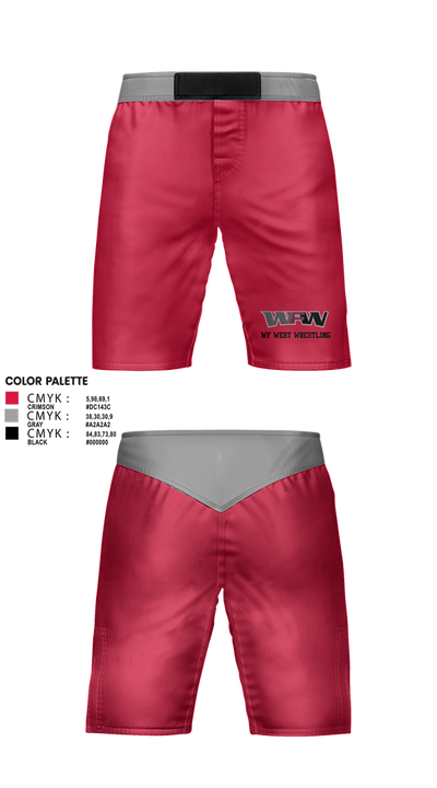WF WEST WRESTLING 59688358 Fight Shorts - 1