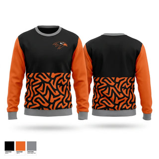 Crew Neck Sweatshirt, Bloomer Blackhawk'sTrack & Field, Track & Field, Teamtime, Team time, sublimation, custom sports apparel, team uniforms, spirit wear, spiritwear, sports uniforms, custom shirts, team store, custom team store, fundraiser sports, apparel fundraiser