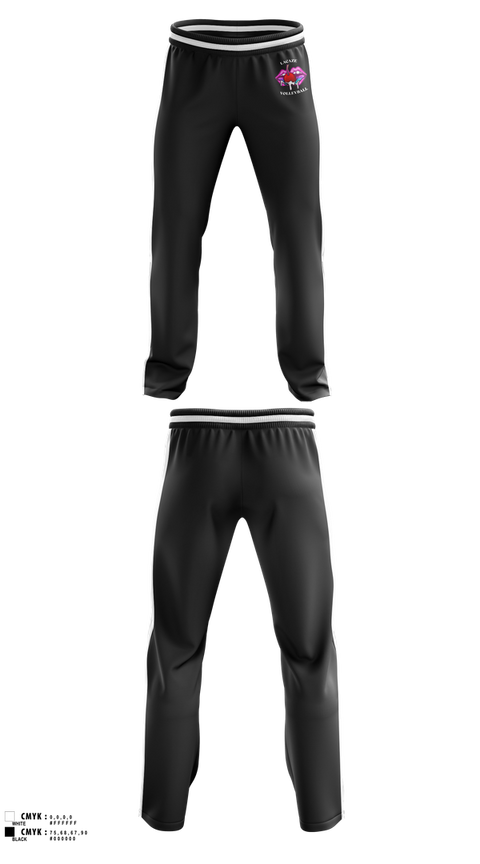 Sweatpants, LaCaze, Women's Volleyball, Teamtime, Team time, sublimation, custom sports apparel, team uniforms, spirit wear, spiritwear, sports uniforms, custom shirts, team store, custom team store, fundraiser sports, apparel fundraiser