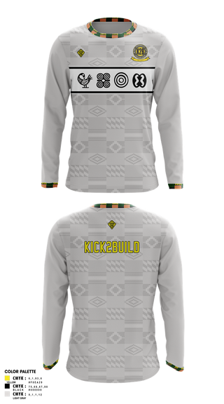 Long Sleeve Performance Shirt, Kick 2 Build Coaches Store, Men's Soccer, Teamtime, Team time, sublimation, custom sports apparel, team uniforms, spirit wear, spiritwear, sports uniforms, custom shirts, team store, custom team store, fundraiser sports, apparel fundraiser