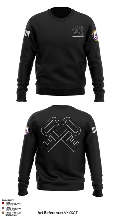 Uss San Antonio Crew Neck Sweatshirt - 3