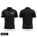 Second battalion first marines CAAT Red Short Sleeve Performance Polo - 1