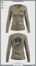 Gulfcoast Guerillas 63663465 Women's Long Sleeve V-neck Shirt - 2