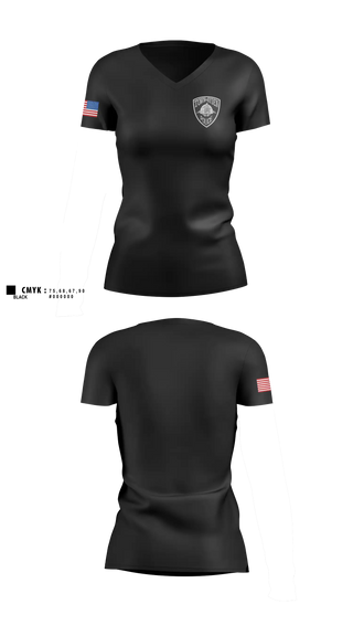 Womens Short Sleeve Vneck Shirt, Ayden Police Department, Police, Teamtime, Team time, sublimation, custom sports apparel, team uniforms, spirit wear, spiritwear, sports uniforms, custom shirts, team store, custom team store, fundraiser sports, apparel fundraiser