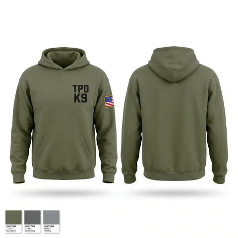 Hoodie, TPD K9, Police, Teamtime, Team time, sublimation, custom sports apparel, team uniforms, spirit wear, spiritwear, sports uniforms, custom shirts, team store, custom team store, fundraiser sports, apparel fundraiser