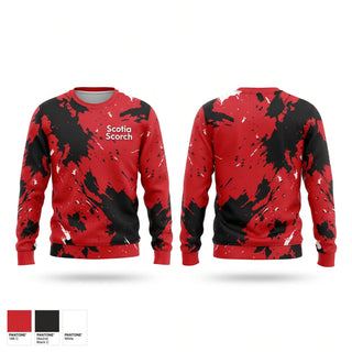 Crew Neck Sweatshirt, Scotia Scorch, Softball, Teamtime, Team time, sublimation, custom sports apparel, team uniforms, spirit wear, spiritwear, sports uniforms, custom shirts, team store, custom team store, fundraiser sports, apparel fundraiser