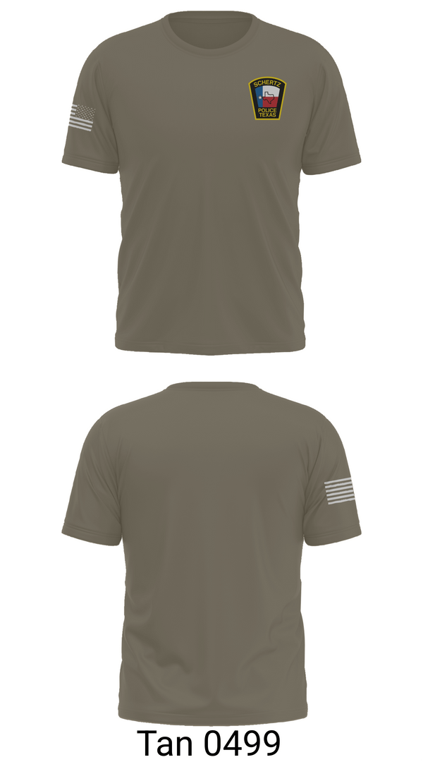 Short Sleeve Performance Shirt, Schertz PD, Police, Teamtime, Team time, sublimation, custom sports apparel, team uniforms, spirit wear, spiritwear, sports uniforms, custom shirts, team store, custom team store, fundraiser sports, apparel fundraiser