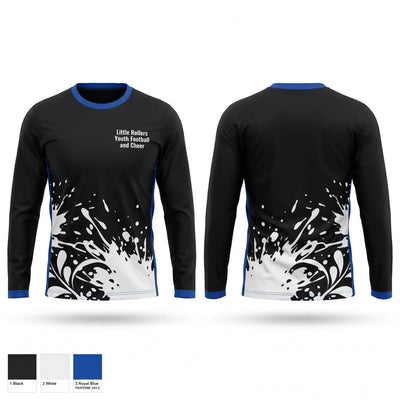 Little Rollers Youth Football and Cheer 50733796 Long Sleeve Performance Shirt 1