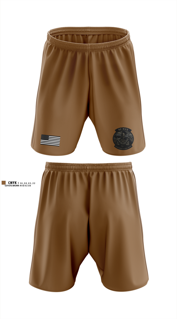 Athletic Shorts With Pockets, 92 MXS, Air Force, Teamtime, Team time, sublimation, custom sports apparel, team uniforms, spirit wear, spiritwear, sports uniforms, custom shirts, team store, custom team store, fundraiser sports, apparel fundraiser