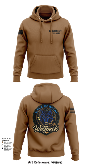 Hoodie, Alpha Company, 742nd MI BN, , Teamtime, Team time, sublimation, custom sports apparel, team uniforms, spirit wear, spiritwear, sports uniforms, custom shirts, team store, custom team store, fundraiser sports, apparel fundraiser
