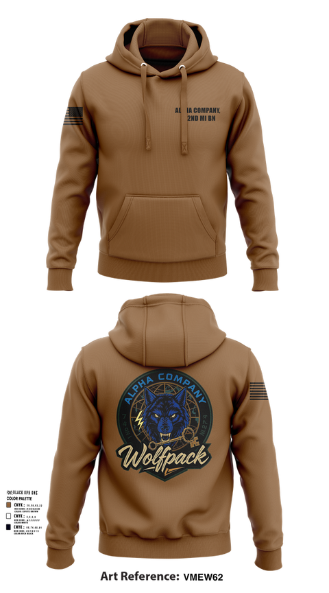 Hoodie, Alpha Company, 742nd MI BN, , Teamtime, Team time, sublimation, custom sports apparel, team uniforms, spirit wear, spiritwear, sports uniforms, custom shirts, team store, custom team store, fundraiser sports, apparel fundraiser