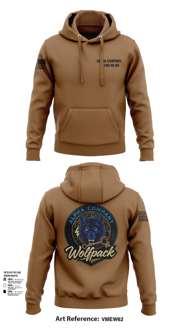 Hoodie, Alpha Company, 742nd MI BN, , Teamtime, Team time, sublimation, custom sports apparel, team uniforms, spirit wear, spiritwear, sports uniforms, custom shirts, team store, custom team store, fundraiser sports, apparel fundraiser