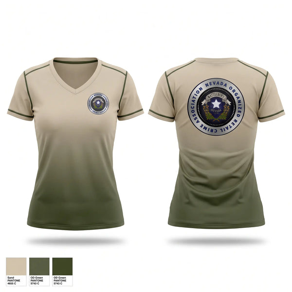 NVORCA Women's Short Sleeve V-neck Shirt - 1