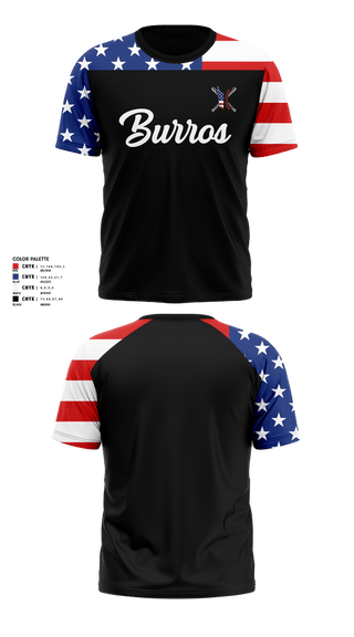 Short Sleeve Performance Shirt, Burros, Baseball, Teamtime, Team time, sublimation, custom sports apparel, team uniforms, spirit wear, spiritwear, sports uniforms, custom shirts, team store, custom team store, fundraiser sports, apparel fundraiser