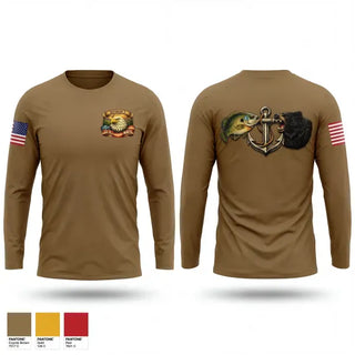 Long Sleeve Performance Shirt, Ozark Mid America, Navy, Teamtime, Team time, sublimation, custom sports apparel, team uniforms, spirit wear, spiritwear, sports uniforms, custom shirts, team store, custom team store, fundraiser sports, apparel fundraiser