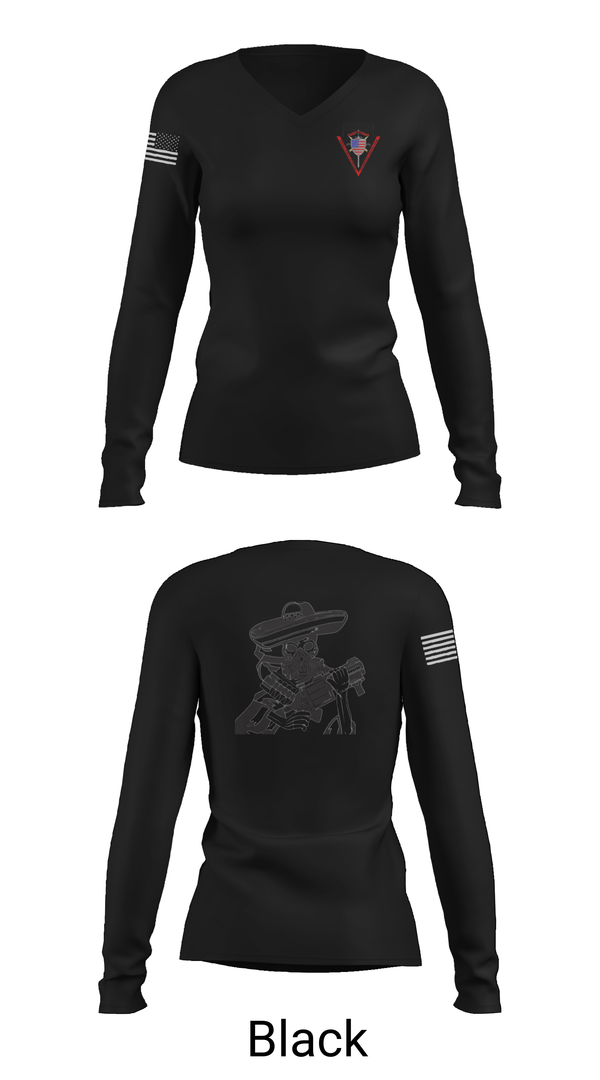 Womens Long Sleeve Vneck Shirt, Disturbance Control Team, Police, Teamtime, Team time, sublimation, custom sports apparel, team uniforms, spirit wear, spiritwear, sports uniforms, custom shirts, team store, custom team store, fundraiser sports, apparel fundraiser