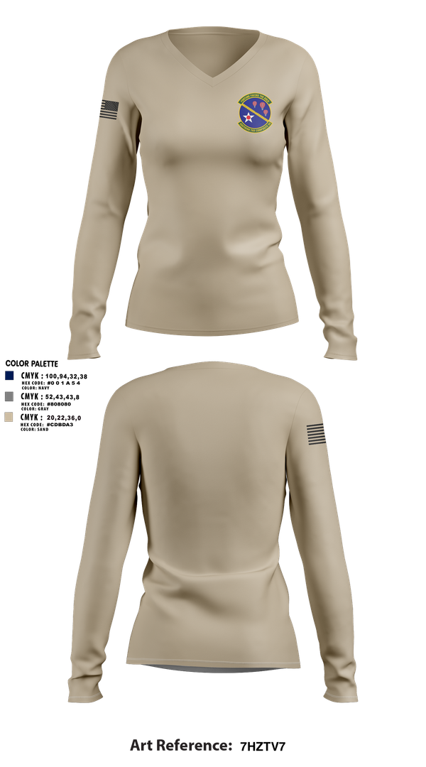Womens Long Sleeve Vneck Shirt, Southern Tier Composite Squadron, , Teamtime, Team time, sublimation, custom sports apparel, team uniforms, spirit wear, spiritwear, sports uniforms, custom shirts, team store, custom team store, fundraiser sports, apparel fundraiser
