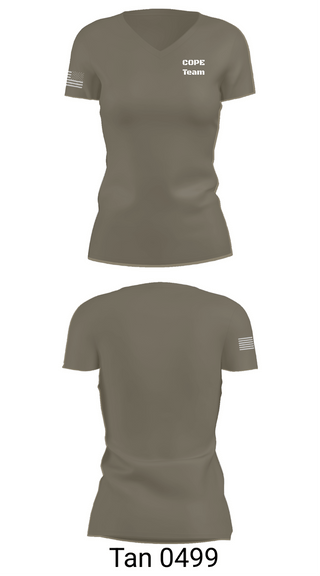 Womens Short Sleeve Vneck Shirt, COPE Team, Police, Teamtime, Team time, sublimation, custom sports apparel, team uniforms, spirit wear, spiritwear, sports uniforms, custom shirts, team store, custom team store, fundraiser sports, apparel fundraiser