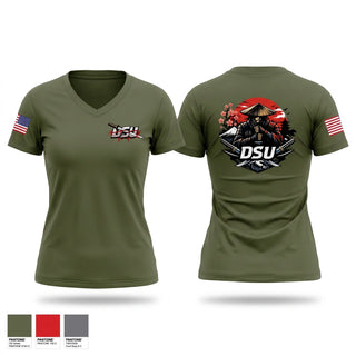 Womens Short Sleeve Vneck Shirt, DSU, Marines, Teamtime, Team time, sublimation, custom sports apparel, team uniforms, spirit wear, spiritwear, sports uniforms, custom shirts, team store, custom team store, fundraiser sports, apparel fundraiser