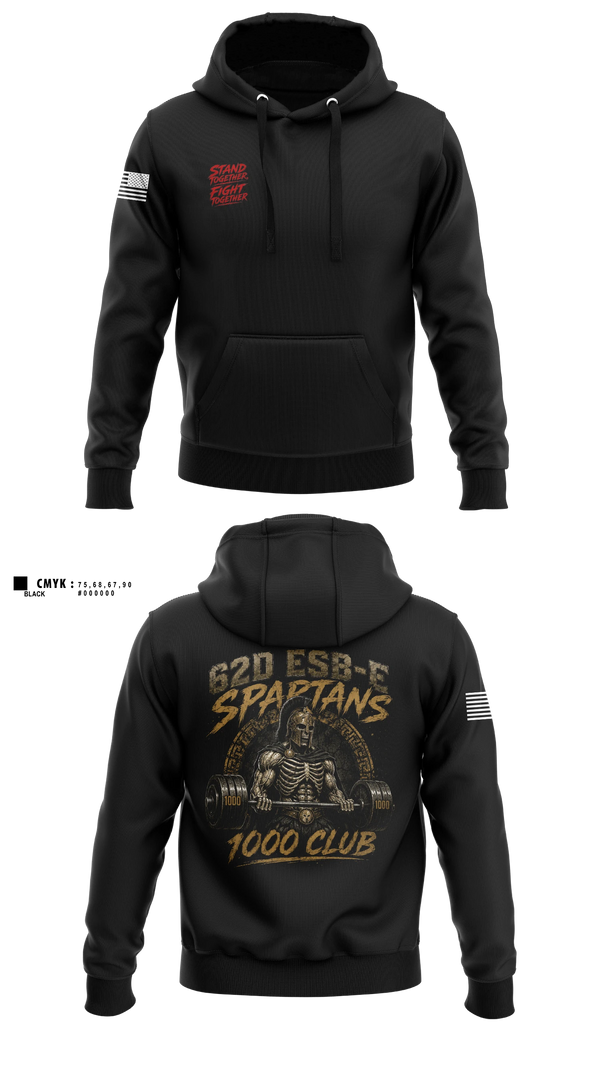 Hoodie, 62D Bravo, Army, Teamtime, Team time, sublimation, custom sports apparel, team uniforms, spirit wear, spiritwear, sports uniforms, custom shirts, team store, custom team store, fundraiser sports, apparel fundraiser